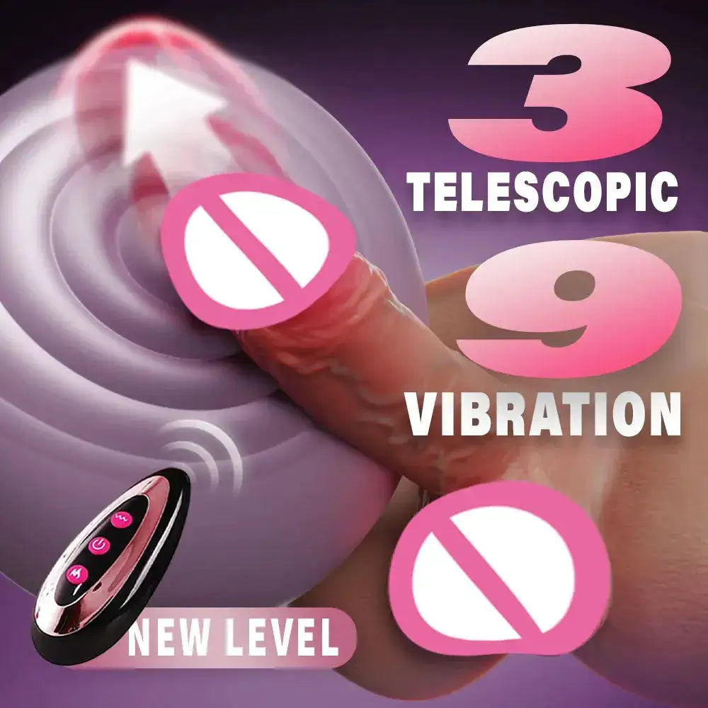 Thick Riding Dildo Sex Toy Thrusting Vibrating Big Realistic Dildo Adult Toy with Suction CupSoft Silicone G Spot Torso Dildo by Dropshipman