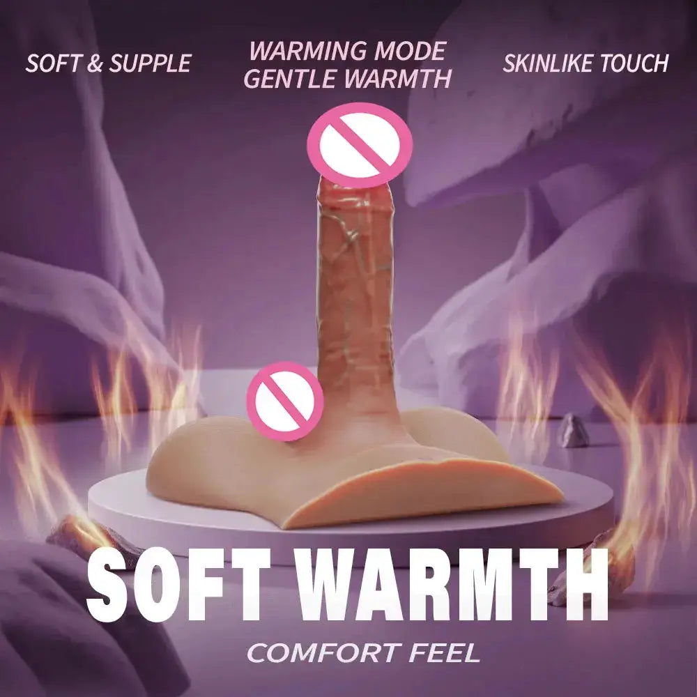 Thick Riding Dildo Sex Toy Thrusting Vibrating Big Realistic Dildo Adult Toy with Suction CupSoft Silicone G Spot Torso Dildo by Dropshipman