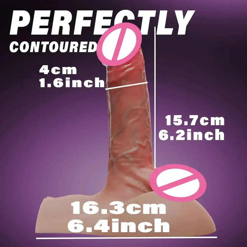 Thick Riding Dildo Sex Toy Thrusting Vibrating Big Realistic Dildo Adult Toy with Suction CupSoft Silicone G Spot Torso Dildo by Dropshipman