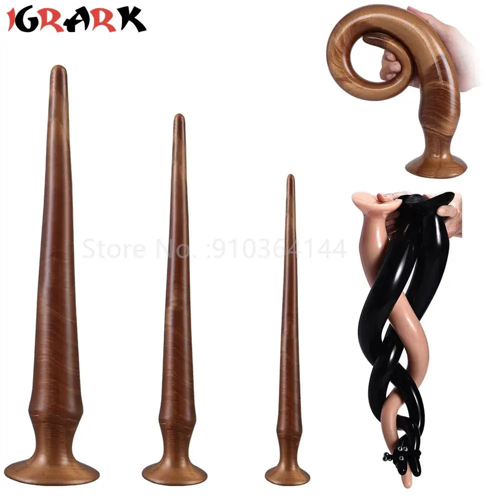 50cm super long silicone anal dildo by SHOPEZRA L.L.C., large sex toy for anal play, suitable for women, men, and gay couples.