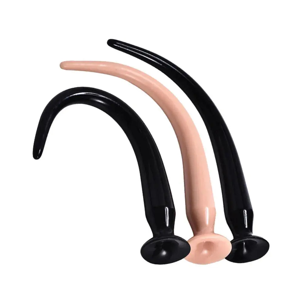 Gold 50cm super long silicone anal dildo and butt plug for adult pleasure, suitable for women, men, and gay users.