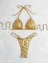 in stock 2024 Europe and the United States new sexy bright thong bikini swimsuit swimsuit women bikini cross-border foreign trade by Dropshipman
