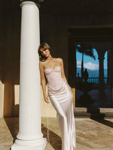 Elegant pink strapless prom gown by SHOPEZRA L.L.C. featuring luxurious Dubai Arabian style for special evening parties.