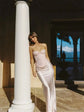 Elegant pink strapless prom gown by SHOPEZRA L.L.C. featuring luxurious Dubai Arabian style for special evening parties.