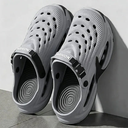 Fashion Hollow Out Thick Bottom Sports Sandals Men Eva Soft Sole Summer Clogs Sandals Men Non Slip Outdoor Driving Beach Sandles SHOPEZRA L.L.C.