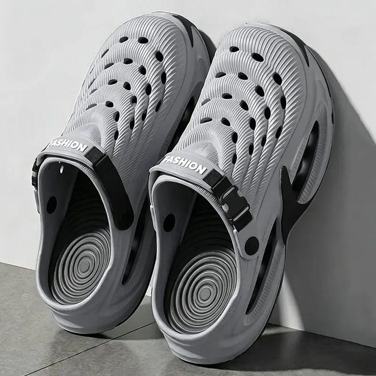 Fashion Hollow Out Thick Bottom Sports Sandals Men Eva Soft Sole Summer Clogs Sandals Men Non Slip Outdoor Driving Beach Sandles SHOPEZRA L.L.C.