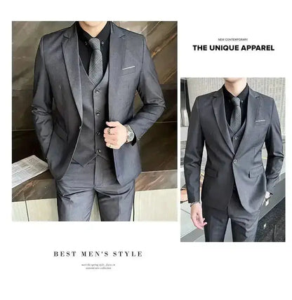 Suit (Blazer+ Vest + Pants) Men&