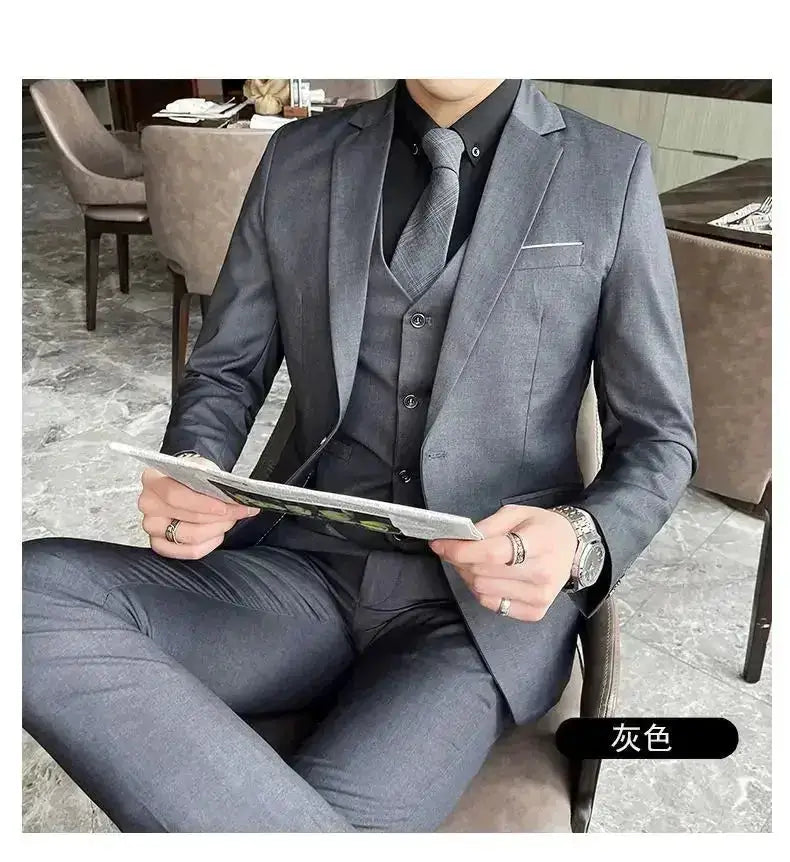 Suit (Blazer+ Vest + Pants) Men&
