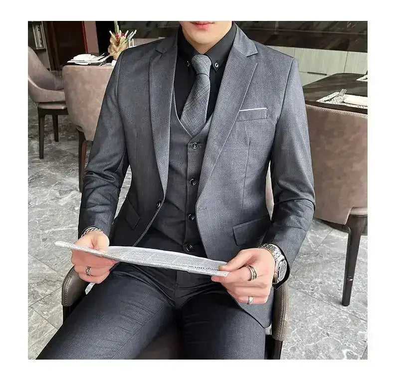 Suit (Blazer+ Vest + Pants) Men&