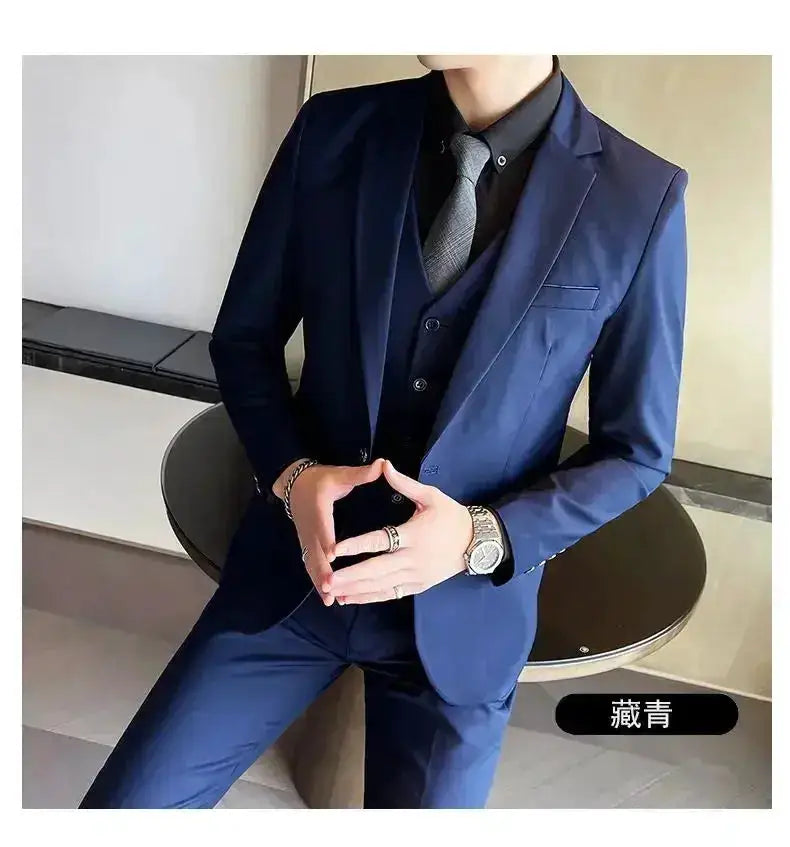 Suit (Blazer+ Vest + Pants) Men&