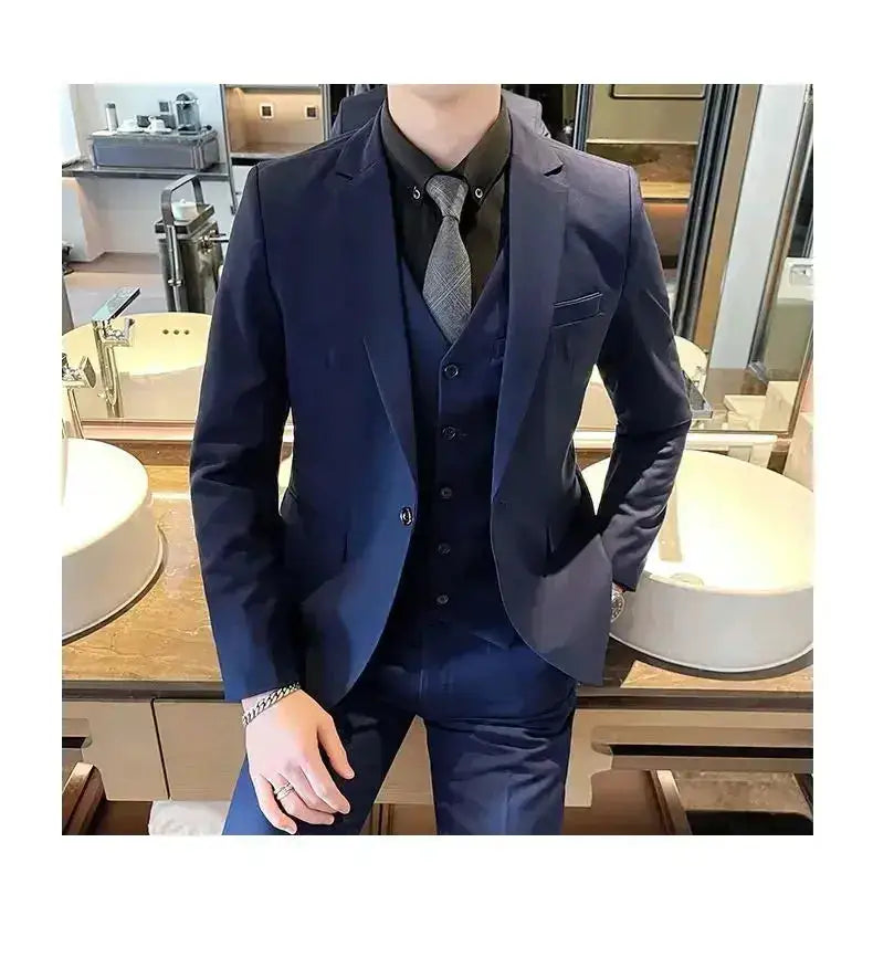 Suit (Blazer+ Vest + Pants) Men&