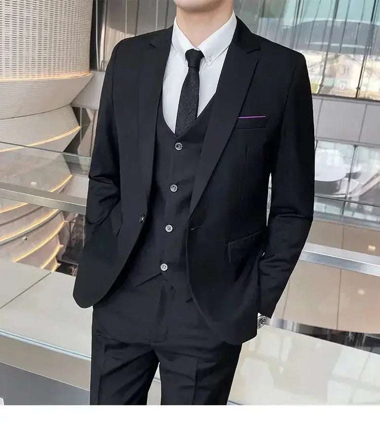 Suit (Blazer+ Vest + Pants) Men&