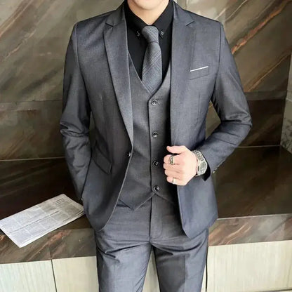 Suit (Blazer+ Vest + Pants) Men&