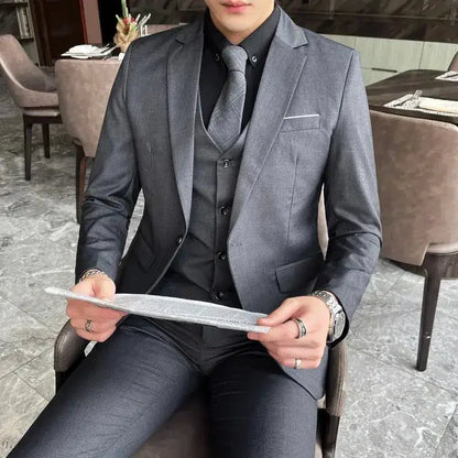 Suit (Blazer+ Vest + Pants) Men&