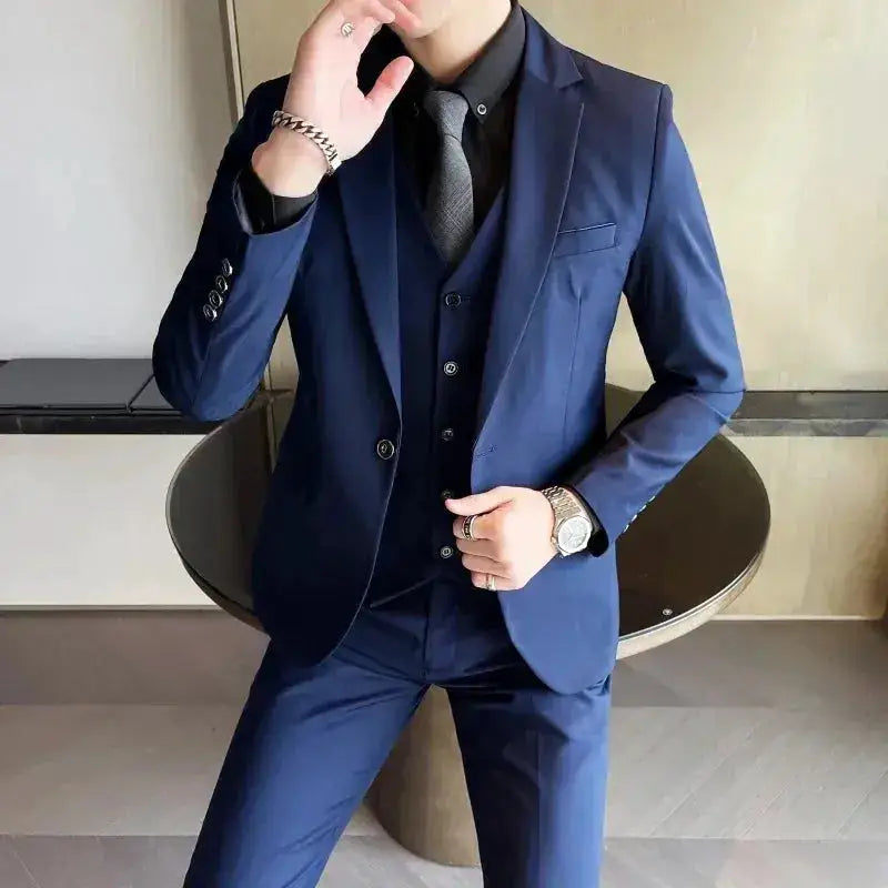 Suit (Blazer+ Vest + Pants) Men&