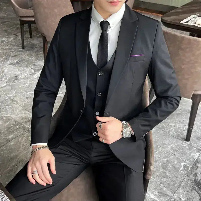 Suit (Blazer+ Vest + Pants) Men&