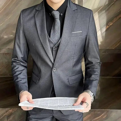 Suit (Blazer+ Vest + Pants) Men&