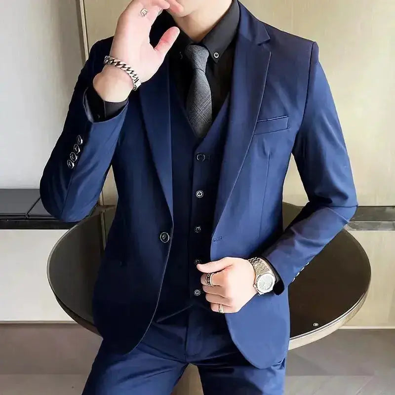 Suit (Blazer+ Vest + Pants) Men&