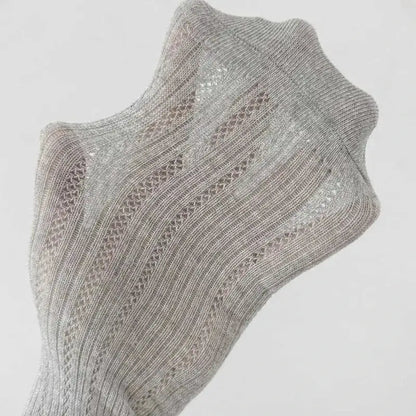 Summer Baby Hollow Out Socks Cute Bow Mesh Cotton Princess Knee High Socks Breathable Thin Non-slip Children Socks 2-12Years by Dropshipman