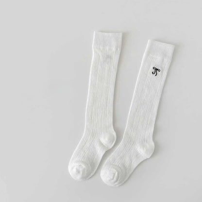 Summer Baby Hollow Out Socks Cute Bow Mesh Cotton Princess Knee High Socks Breathable Thin Non-slip Children Socks 2-12Years by Dropshipman