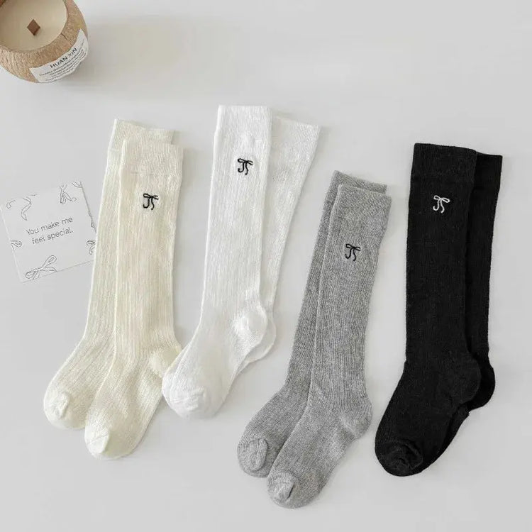 Summer Baby Hollow Out Socks Cute Bow Mesh Cotton Princess Knee High Socks Breathable Thin Non-slip Children Socks 2-12Years SHOPEZRA L.L.C.