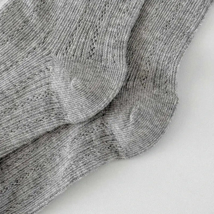 Summer Baby Hollow Out Socks Cute Bow Mesh Cotton Princess Knee High Socks Breathable Thin Non-slip Children Socks 2-12Years SHOPEZRA L.L.C.