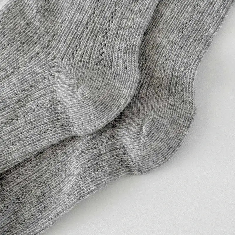 Summer Baby Hollow Out Socks Cute Bow Mesh Cotton Princess Knee High Socks Breathable Thin Non-slip Children Socks 2-12Years by Dropshipman