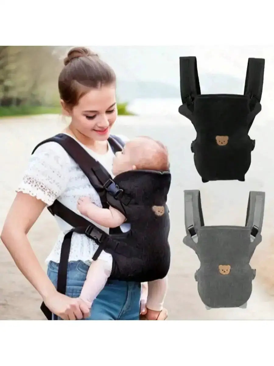 1-Piece Ergonomic Multifunctional Baby Carrier - 4-in-1 Portable Baby Travel Gear, with Adjustable and Comfortable Front and Back Straps, the Perfect Baby Shower Gift for Your Baby. by Dropshipman