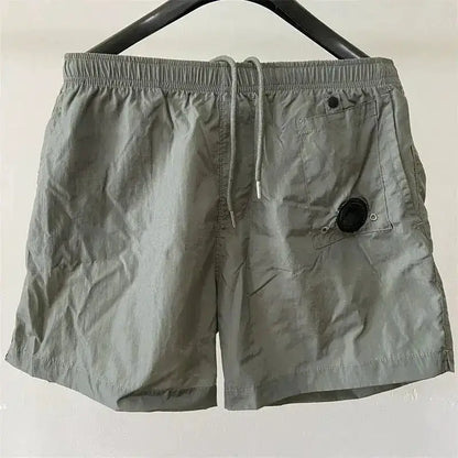 Top quality luxury knee-length summer youth leisure sports nylon shorts loose men&