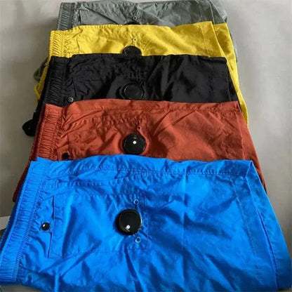 Top quality luxury knee-length summer youth leisure sports nylon shorts loose men&