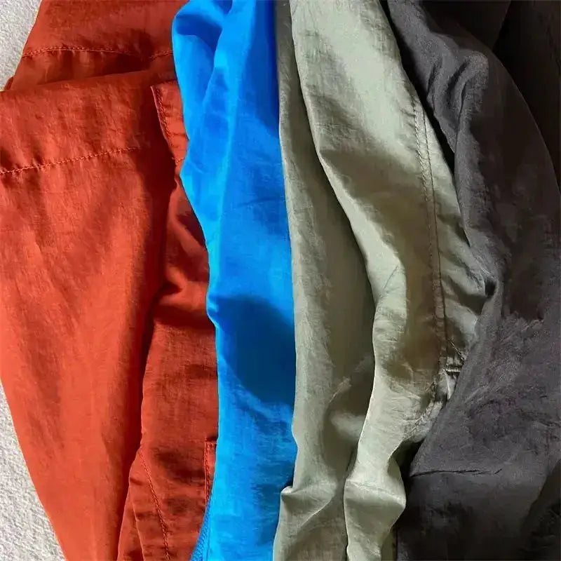Top quality luxury knee-length summer youth leisure sports nylon shorts loose men&