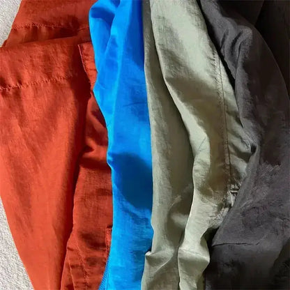 Top quality luxury knee-length summer youth leisure sports nylon shorts loose men&