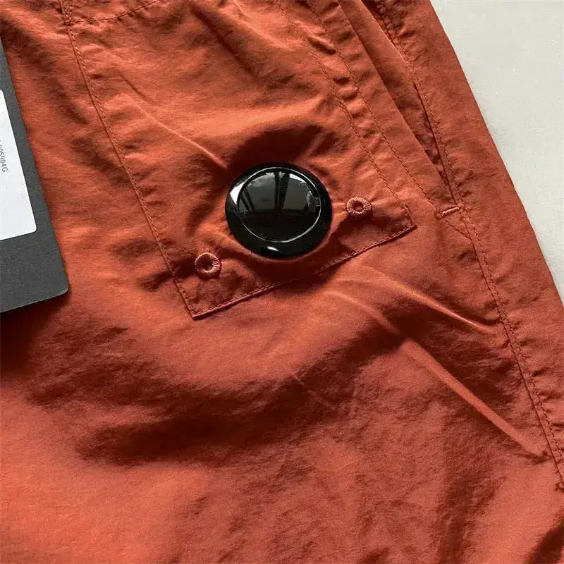 Top quality luxury knee-length summer youth leisure sports nylon shorts loose men&