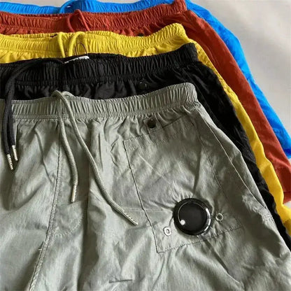 Top quality luxury knee-length summer youth leisure sports nylon shorts loose men&