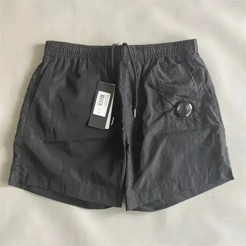 Top quality luxury knee-length summer youth leisure sports nylon shorts loose men&