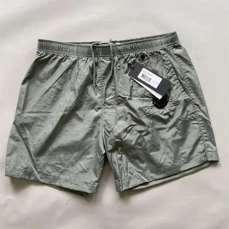 Top quality luxury knee-length  summer youth leisure sports nylon shorts loose men&