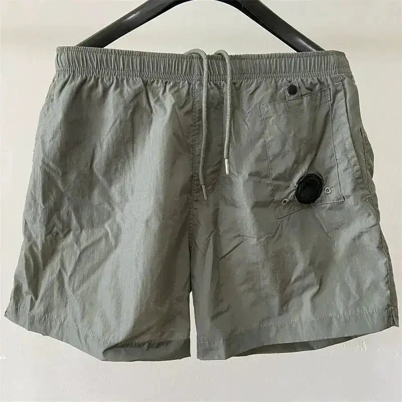Top quality luxury knee-length summer youth leisure sports nylon shorts loose men&