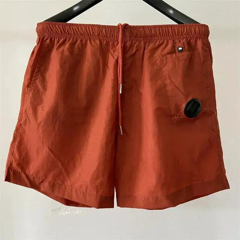 Top quality luxury knee-length summer youth leisure sports nylon shorts loose men&