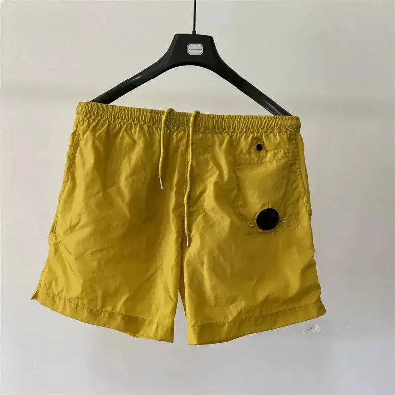 Top quality luxury knee-length summer youth leisure sports nylon shorts loose men&