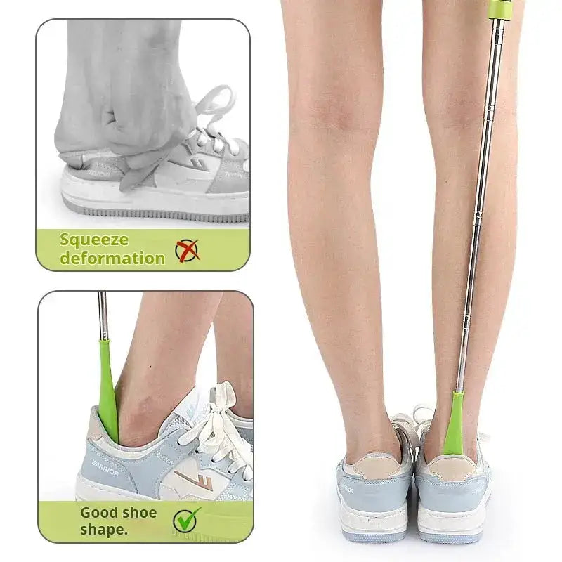 1Pcs/2Pcs New Stretchable Long Shoe Horns 30cm-71cm Metal Shoehorn Pregnant Woman Elderly Shoe Spoon Household Shoe Spatula by Dropshipman