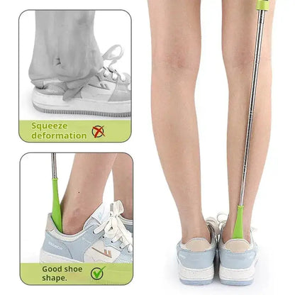 1Pcs/2Pcs New Stretchable Long Shoe Horns 30cm-71cm Metal Shoehorn Pregnant Woman Elderly Shoe Spoon Household Shoe Spatula by Dropshipman