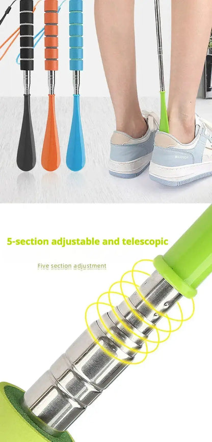 1Pcs/2Pcs New Stretchable Long Shoe Horns 30cm-71cm Metal Shoehorn Pregnant Woman Elderly Shoe Spoon Household Shoe Spatula by Dropshipman