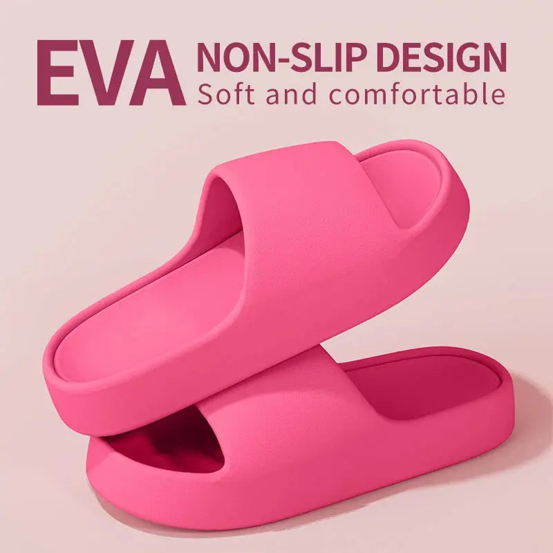 Green men's summer slippers with thick soles, anti-slip design, suitable for indoor bathroom or outdoor wear, by SHOPEZRA L.L.C.