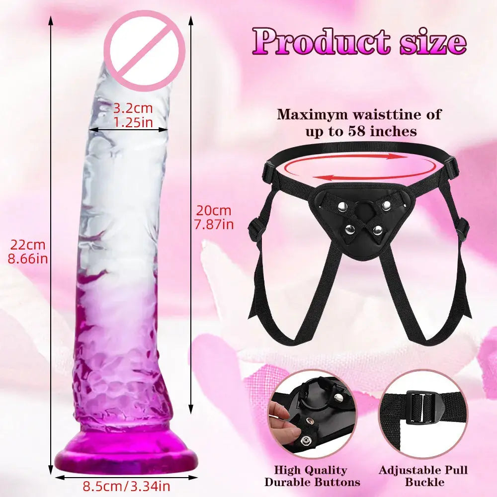 Green 22cm realistic dildo with powerful suction cup, designed for adult masturbation, couples, and erotic pleasure.