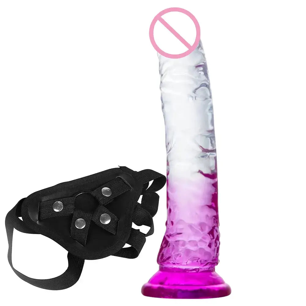 Green 22cm realistic dildo with powerful suction cup, large penis shape, ideal for female masturbation and adult couples.