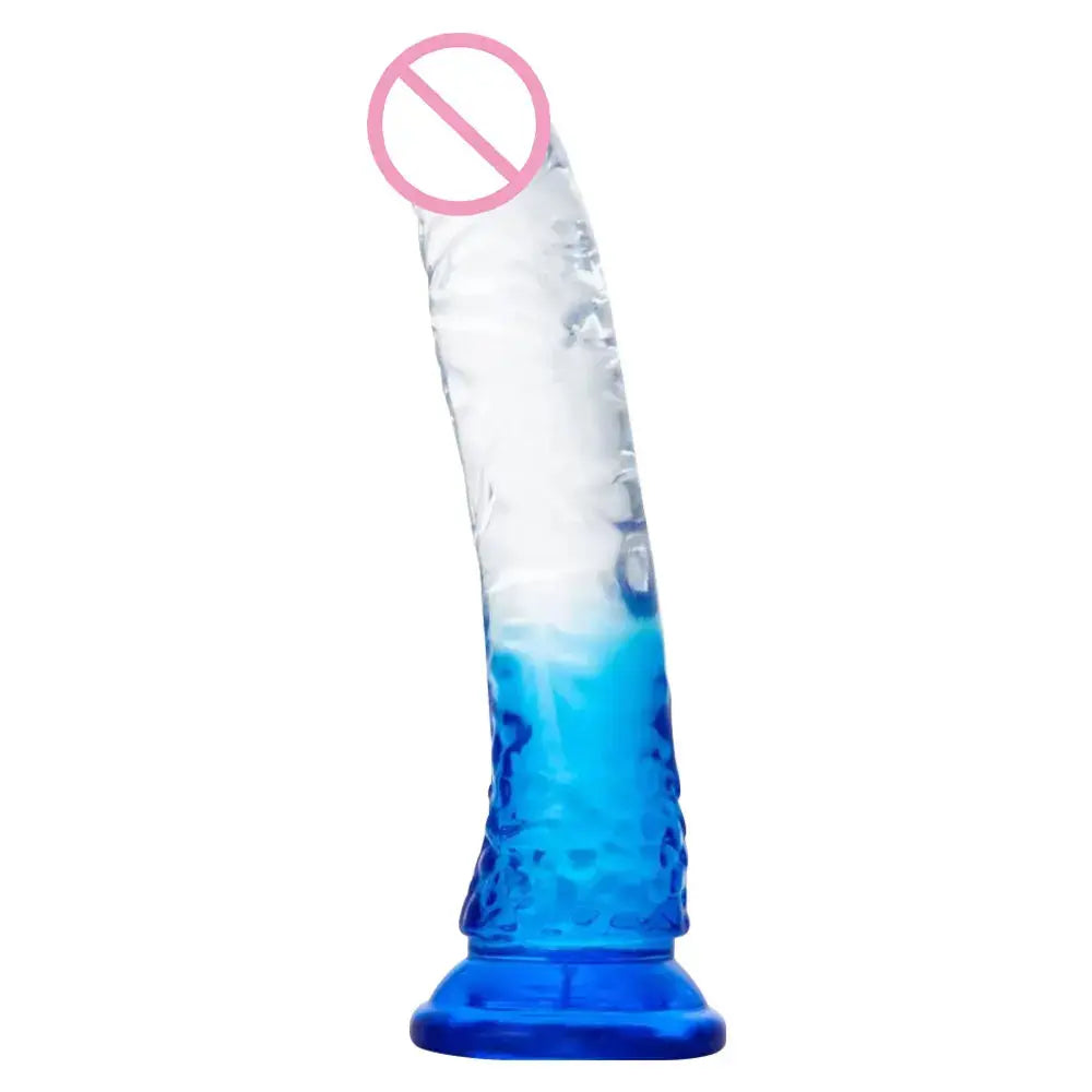 Green 22cm realistic dildo with powerful suction cup, adult sex toy for couples, featuring a large penis design for female masturbation.