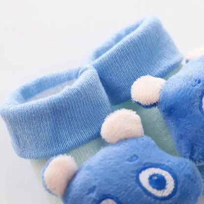 Cartoon Baby Anti-Slip Socks Shoes Newborn Infant Rattle Cute Autumn Boy Girl Floor First Walkers Booties Cotton Doll Warm Socks by Dropshipman