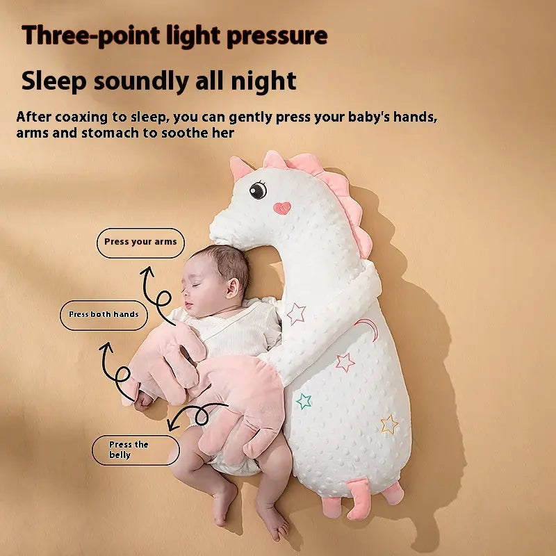 adorable baby pillow for infants providing comfort and soothing support while baby sleeps peacefully.