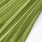 Green Fishbone Corset Halter Maxi Dress Women Sleeveless Backless Pleated Patchwork Slim Dresses Lady Solid Party Evening Gown SHOPEZRA L.L.C.