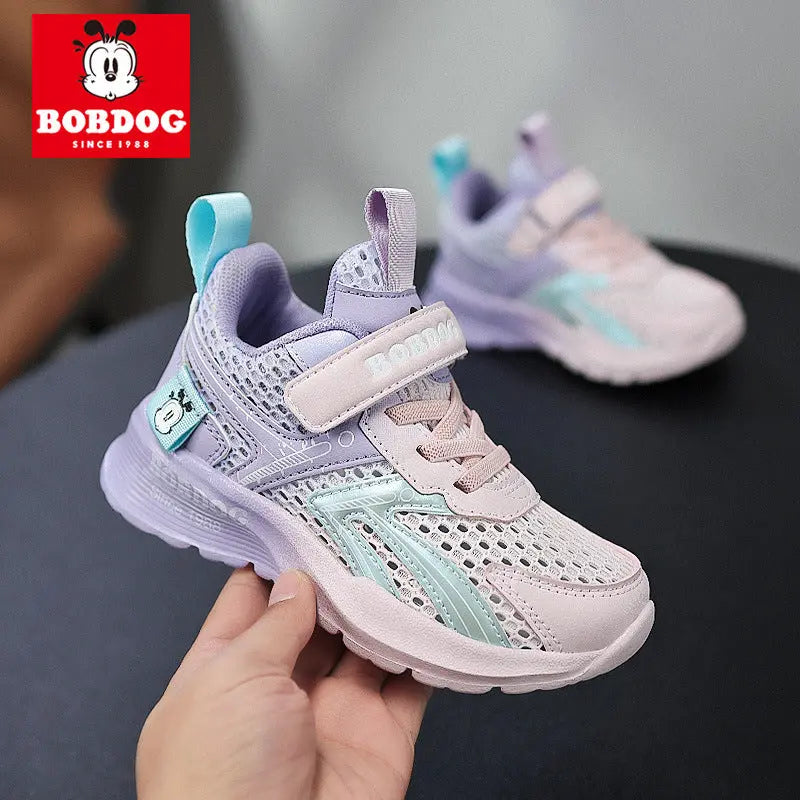 Shopezra L.L.C. Babu Bean boys' summer sneaker with breathable mesh, green color, size 26, featuring hollow design and comfortable fit.